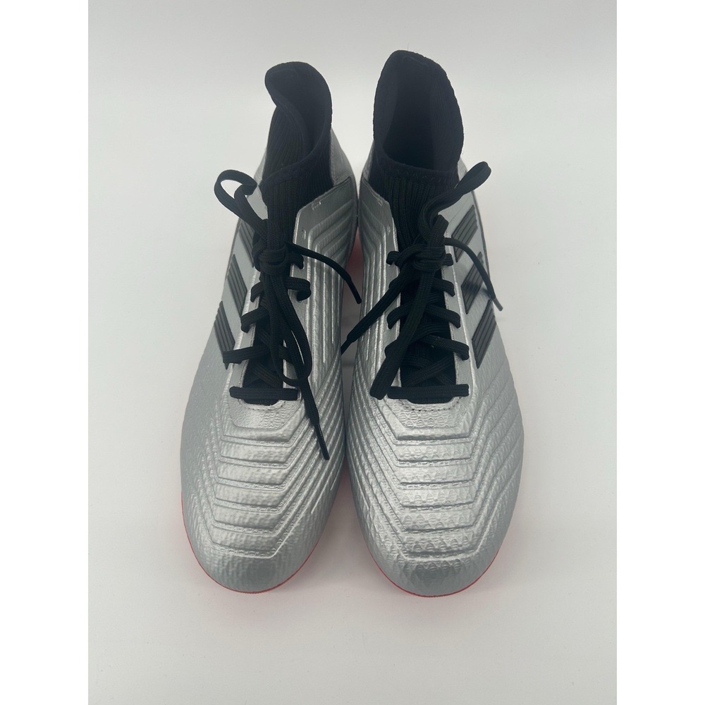 Adidas Predator 19.3 FG Men's Soccer Cleats Size 11.5 Silver Metallic Red